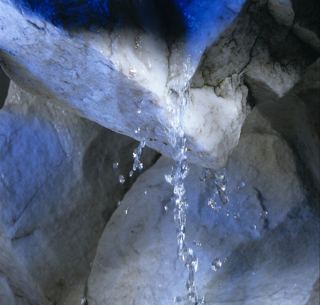 Water Dripping off Stalagtites