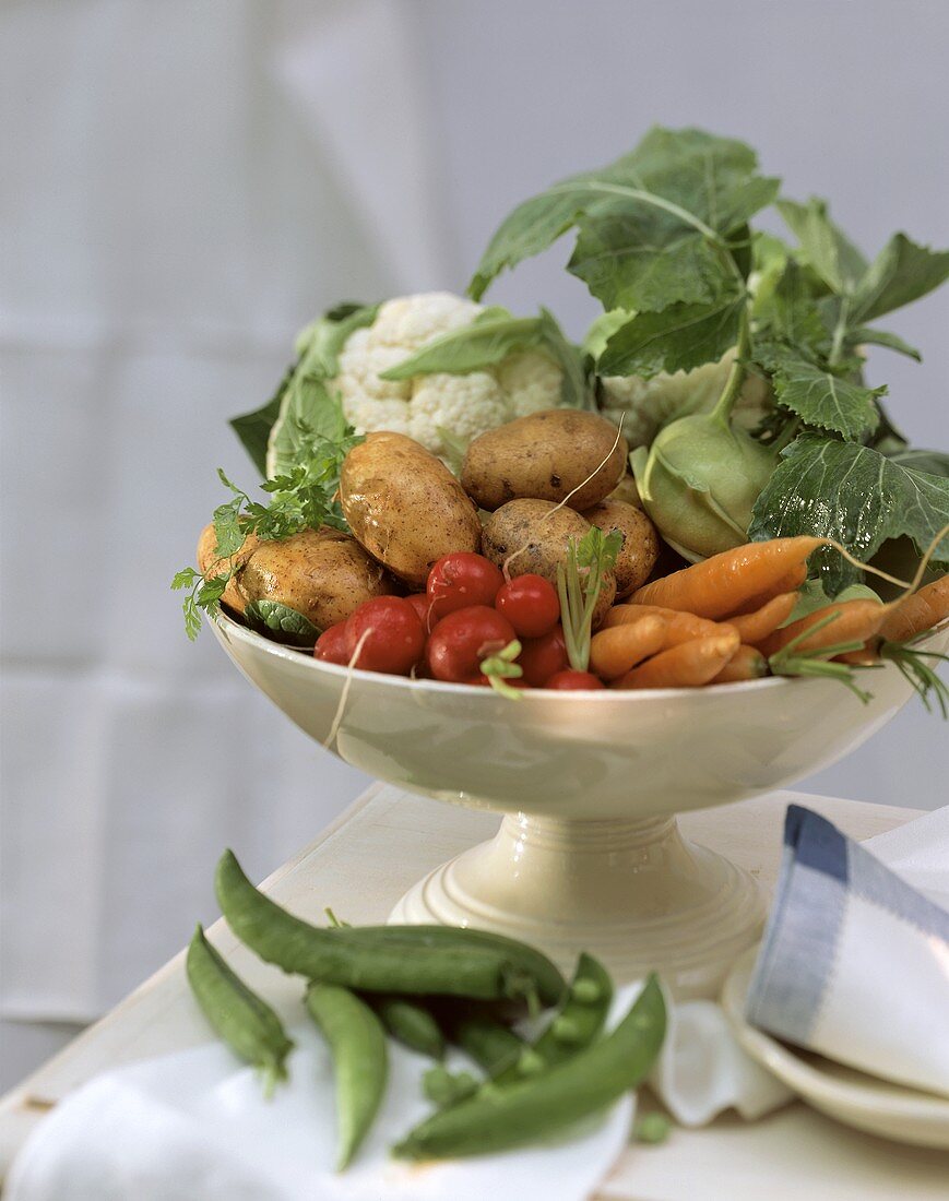 Various Vegetables in Bowl