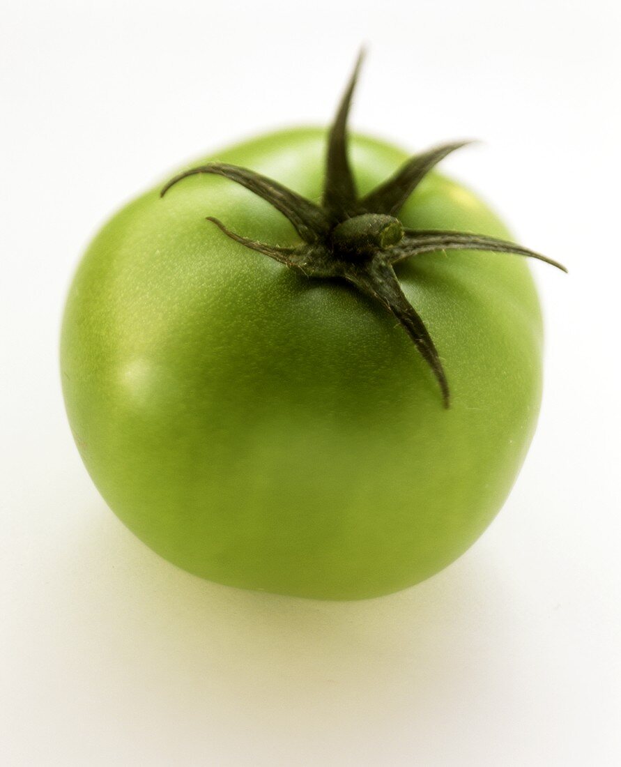 Eine grüne Tomate