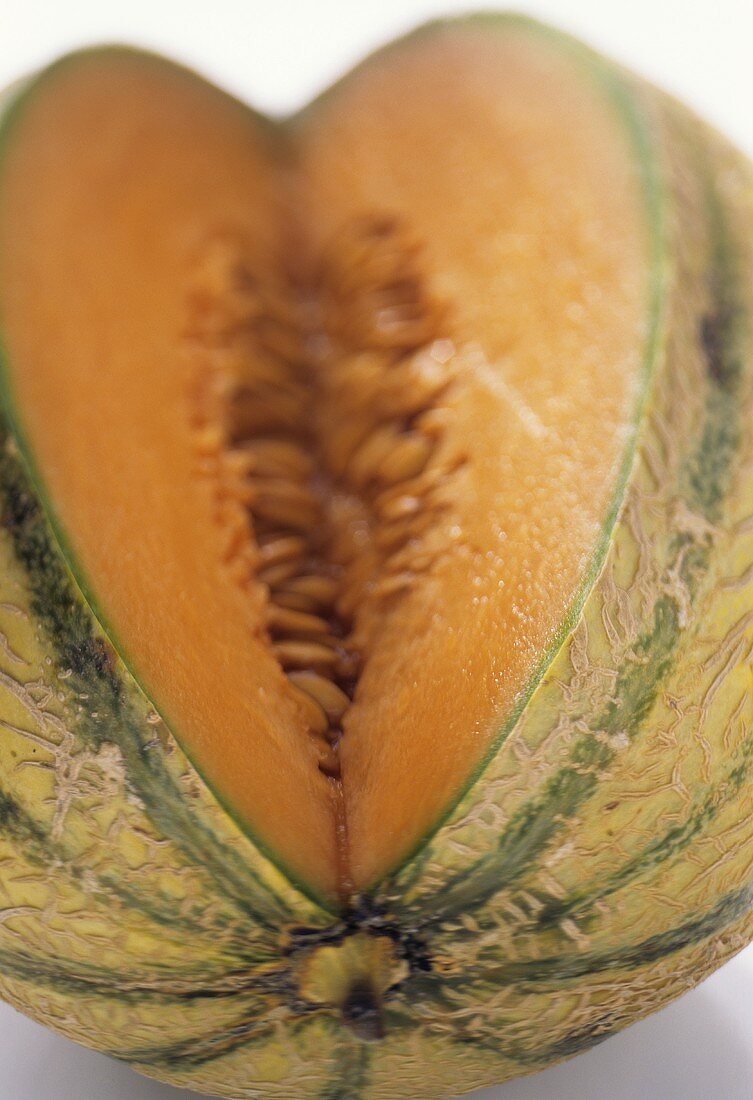 Cavaillon melon, cut into