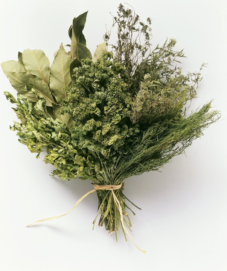 A Tied Bouquet of Dried Herbs