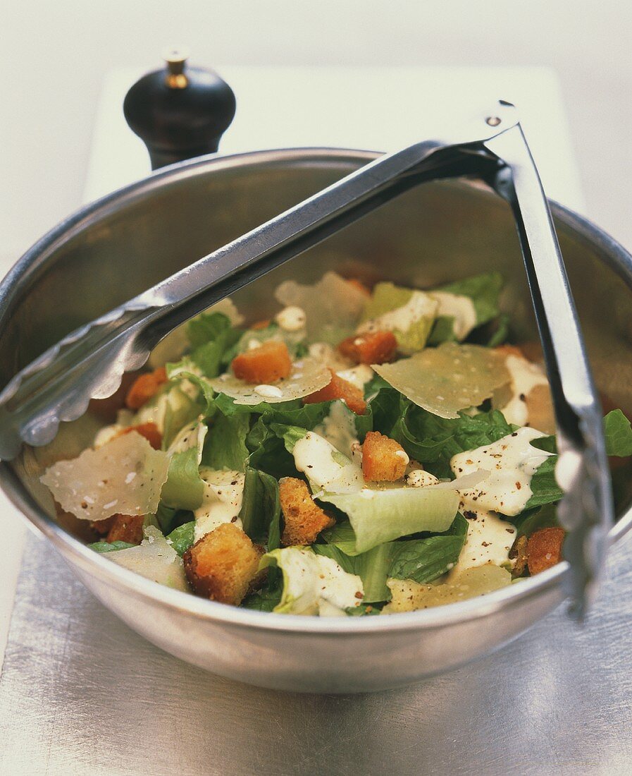 Crunchy salad, Caesar salad style