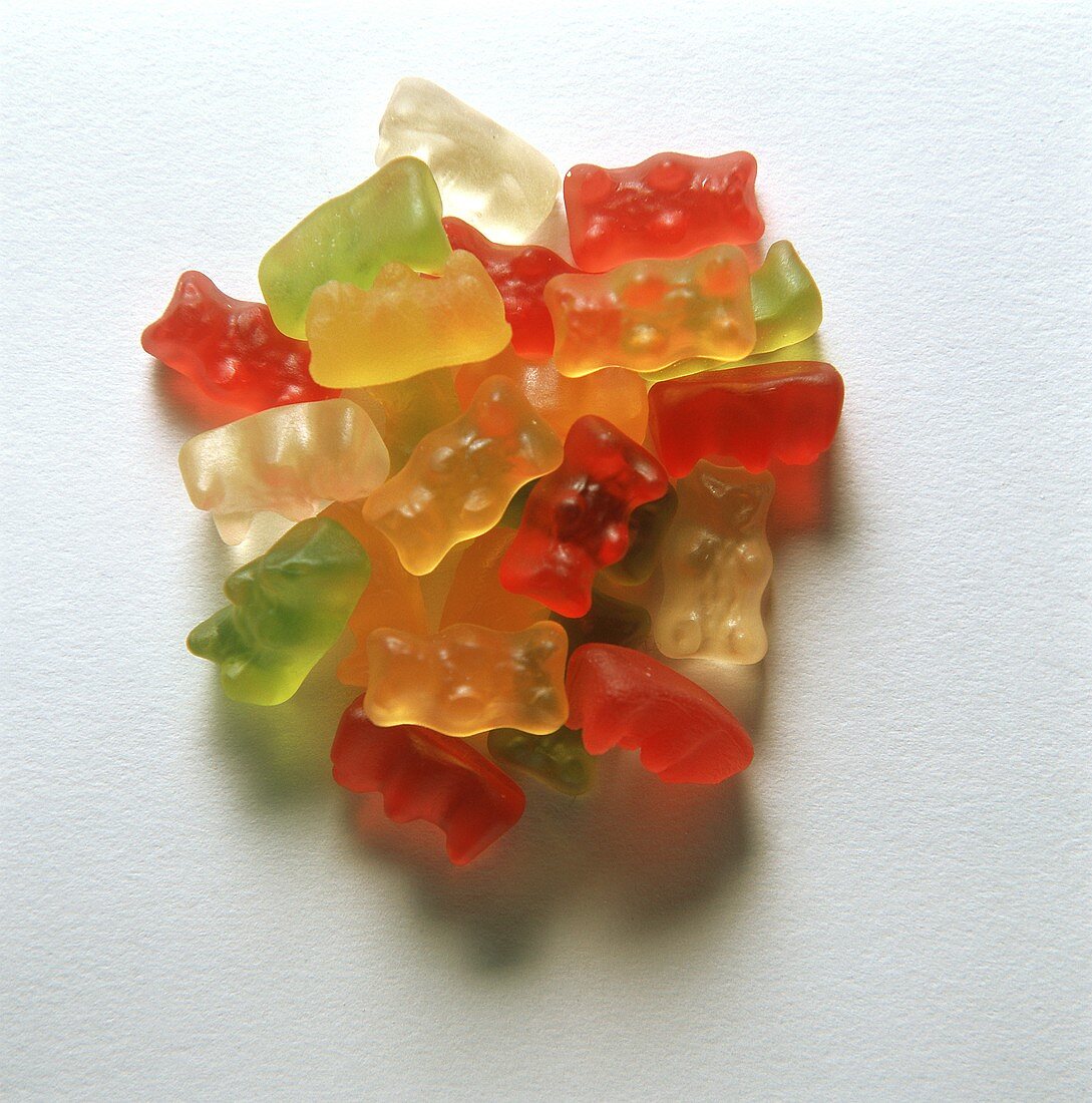 A heap of gummi bears