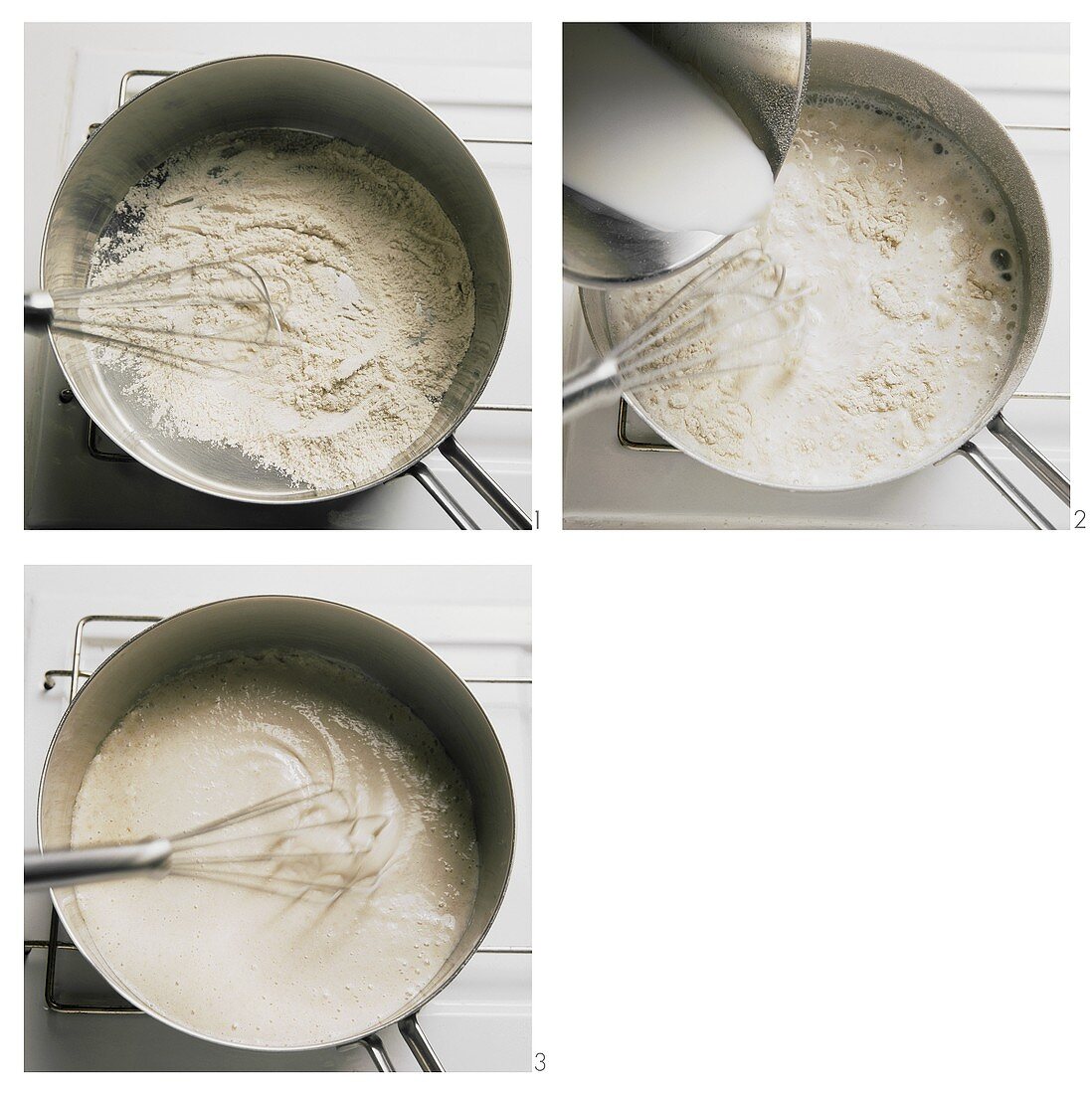 Making fatless white sauce