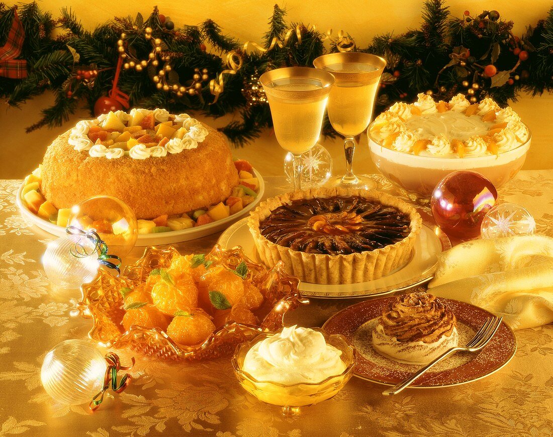 Kuchen, Torten und Desserts für Weihnachten