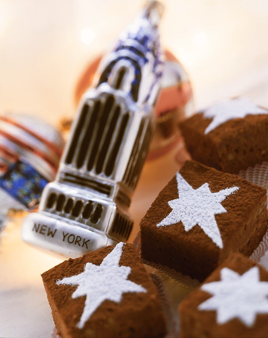 Schoko-Brownies für Weihnachten