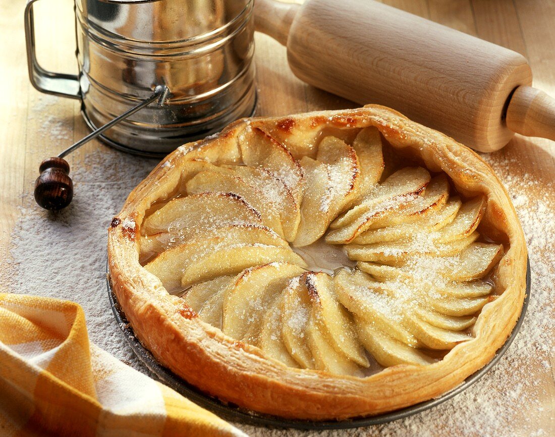 Puff pastry apple tart