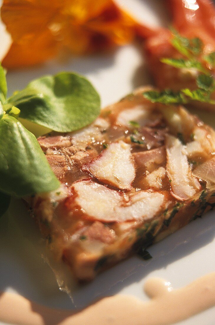 Eine Scheibe Hummerterrine