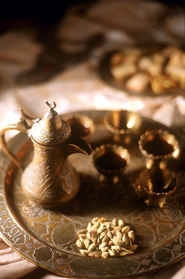 Orientalische Kaffeeszene mit Mokka (Syrien)