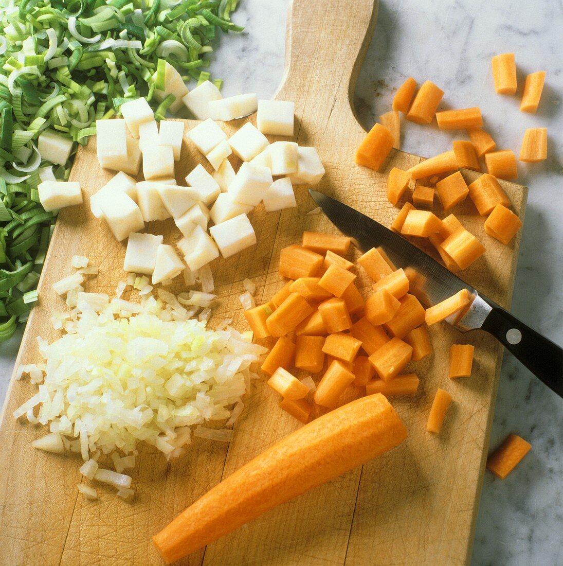 Dicing vegetables