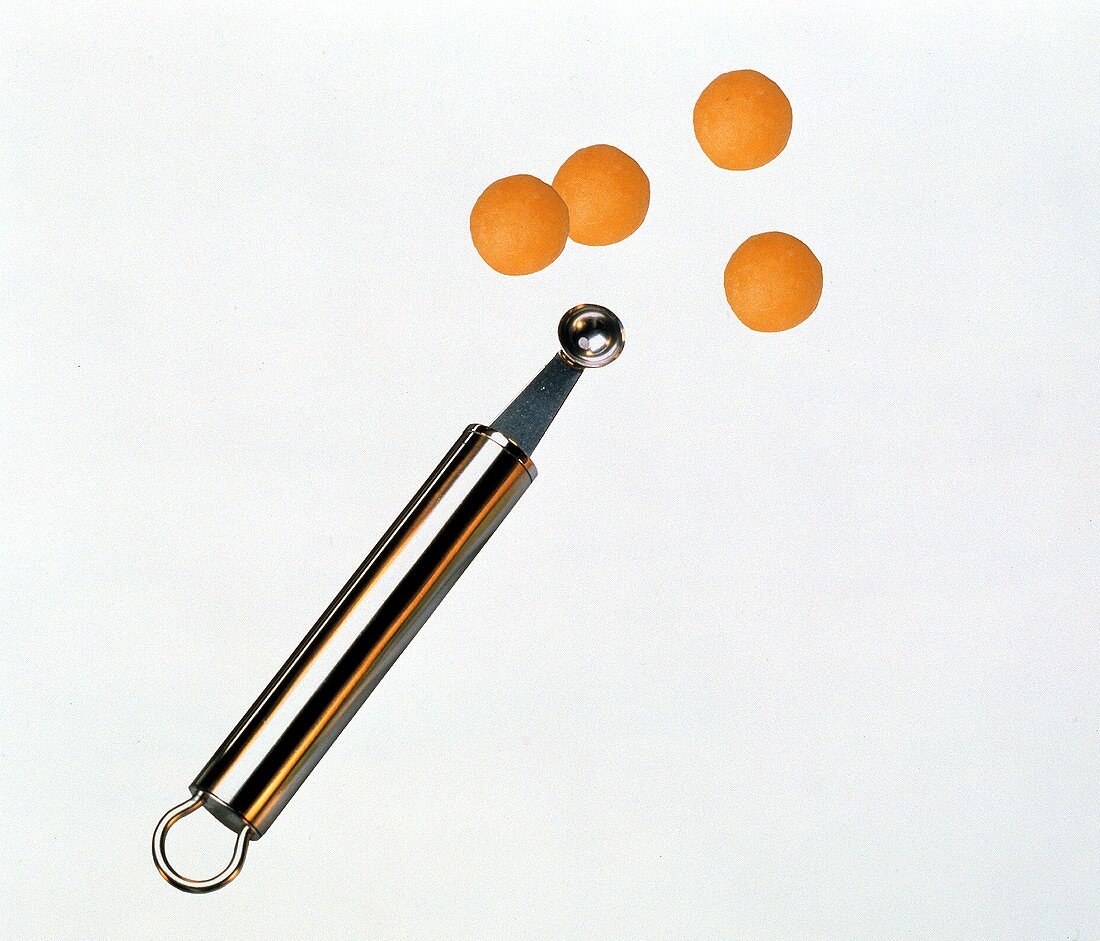 Melon Baller with Melon Balls