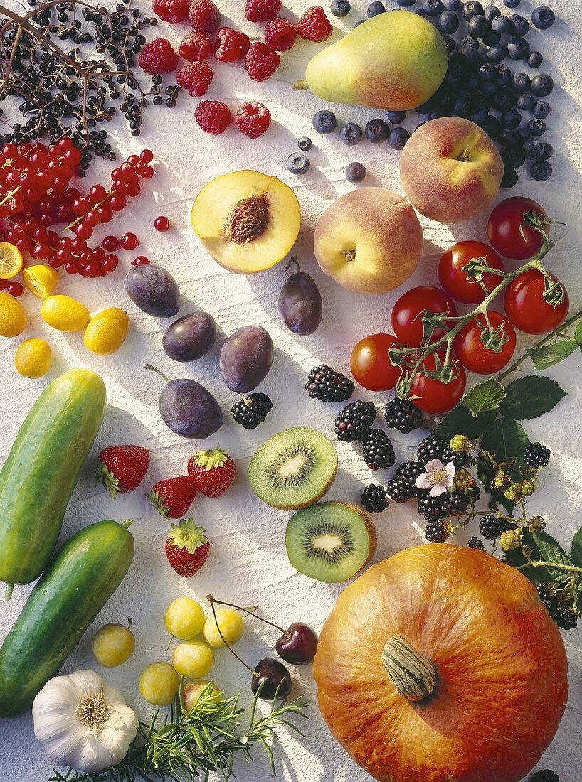 Fruit and vegetables for bottling