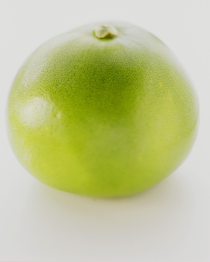 A green grapefruit