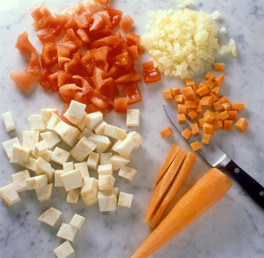 Dicing vegetables