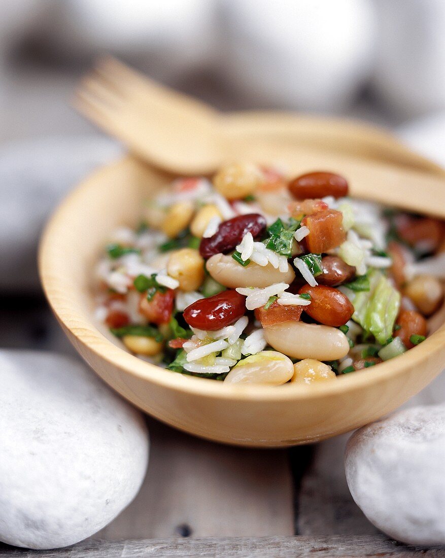 Rice and bean salad