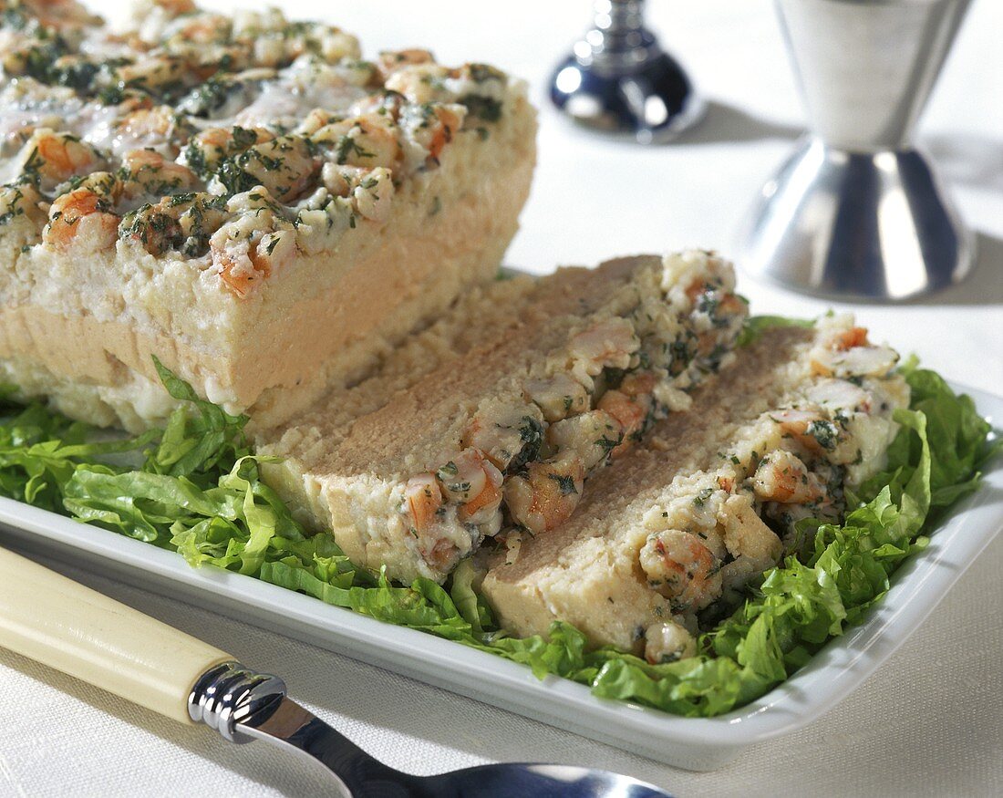 Fish terrine with salmon and whiting