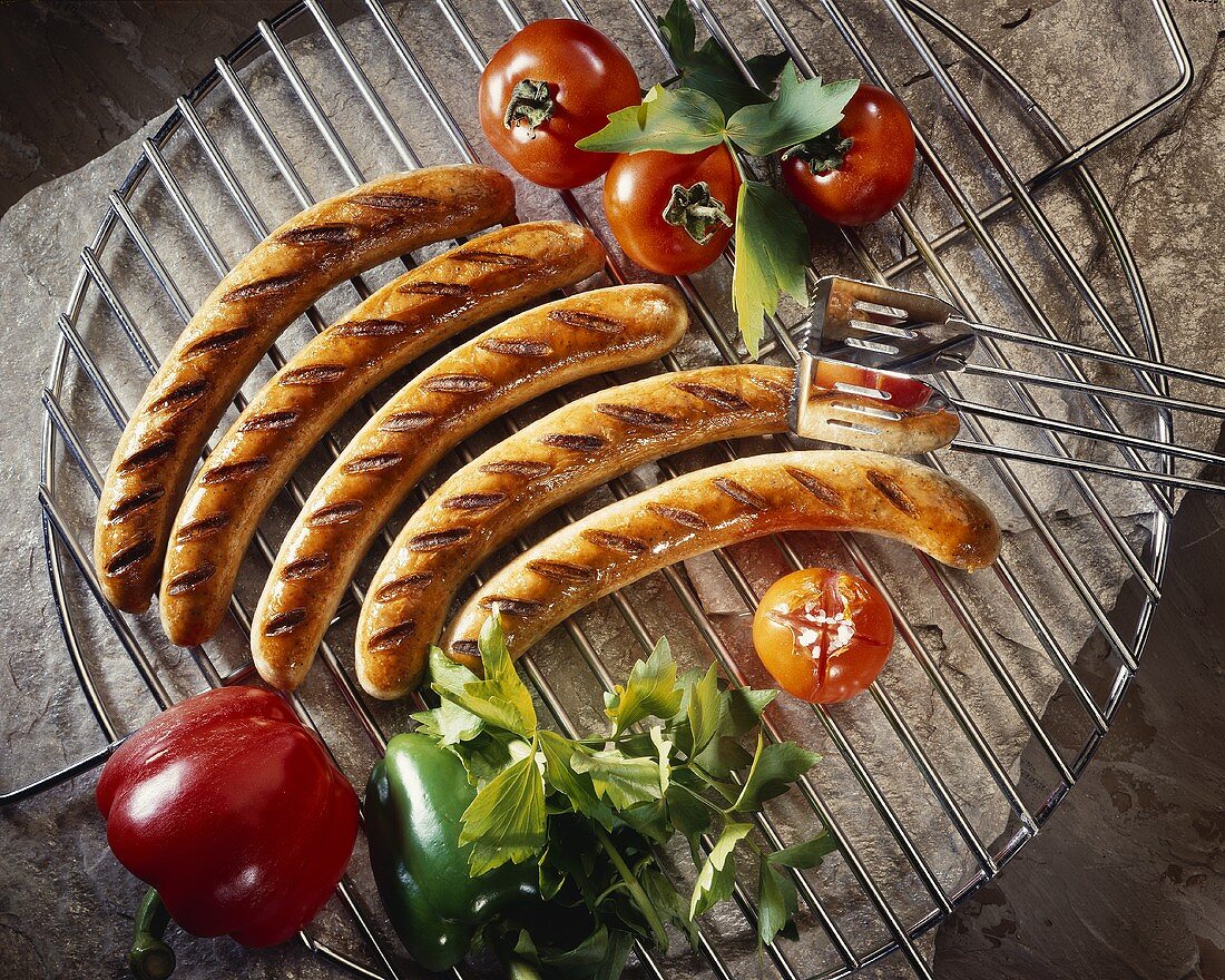 Thuringian sausages, grilled