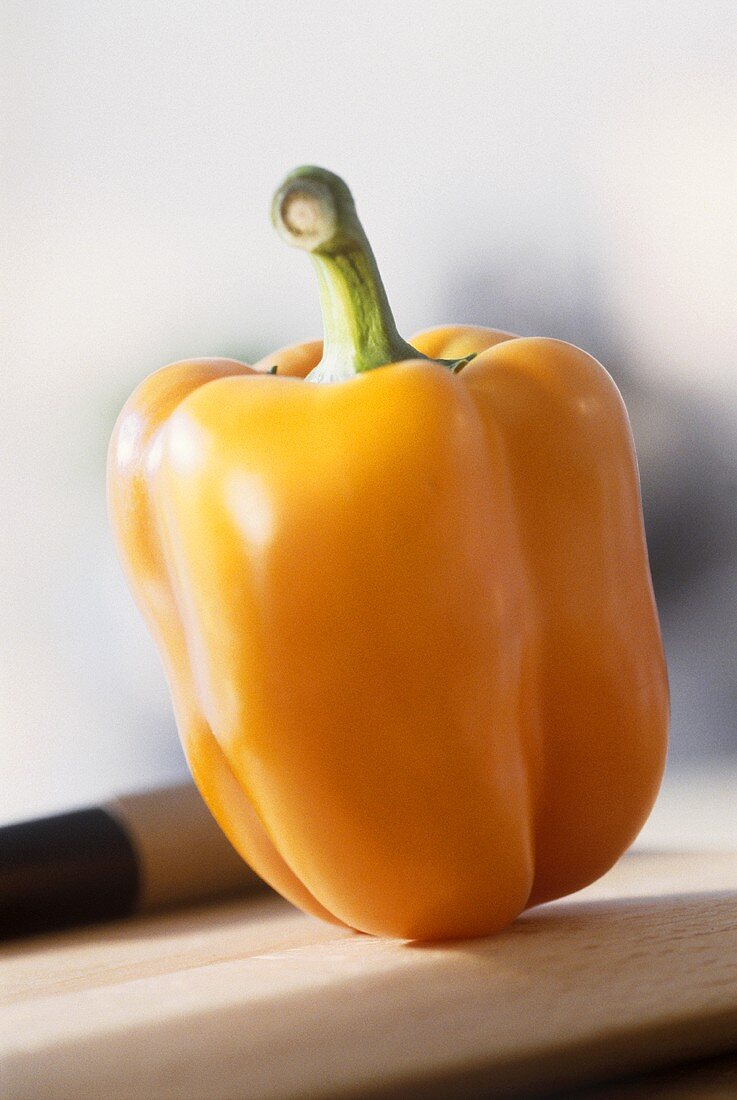 Close Up of Yellow Bell Pepper