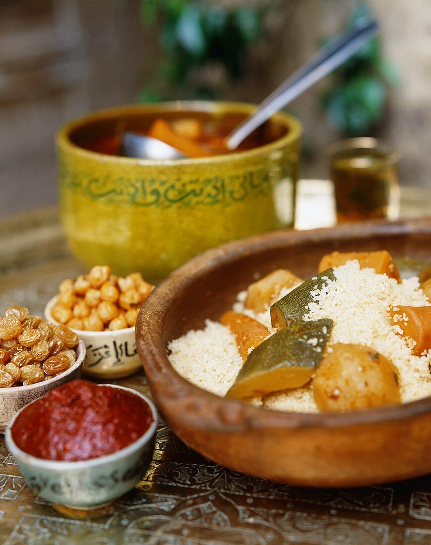 Couscous mit sieben Gemüsen