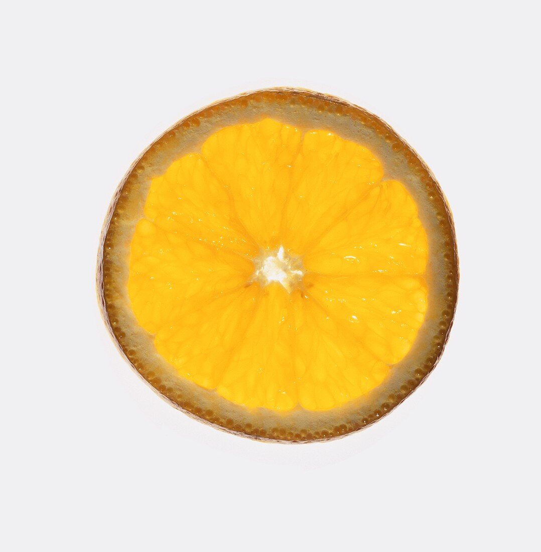 Eine Orangenscheibe