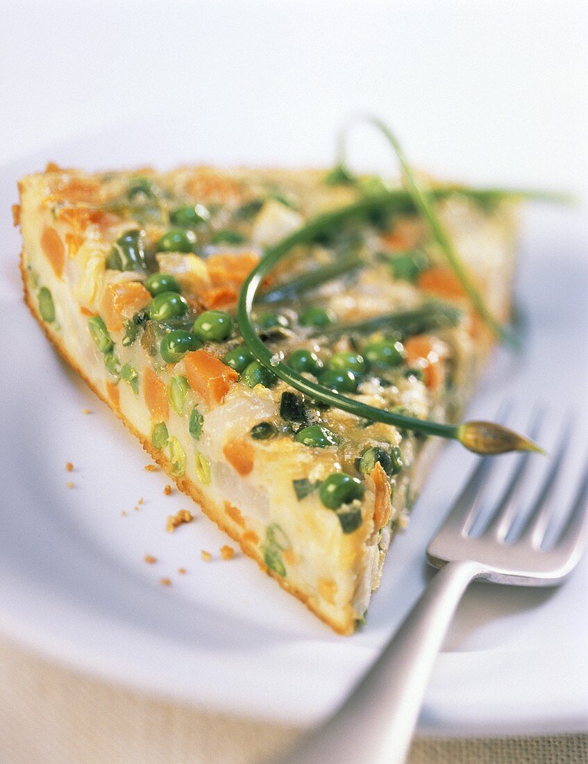 Oven-baked vegetable omelette