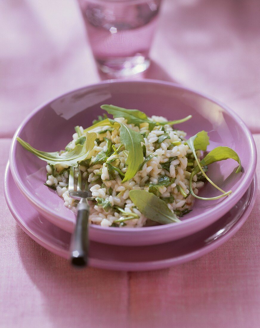 Risotto alla rucola (rocket risotto, Italy)