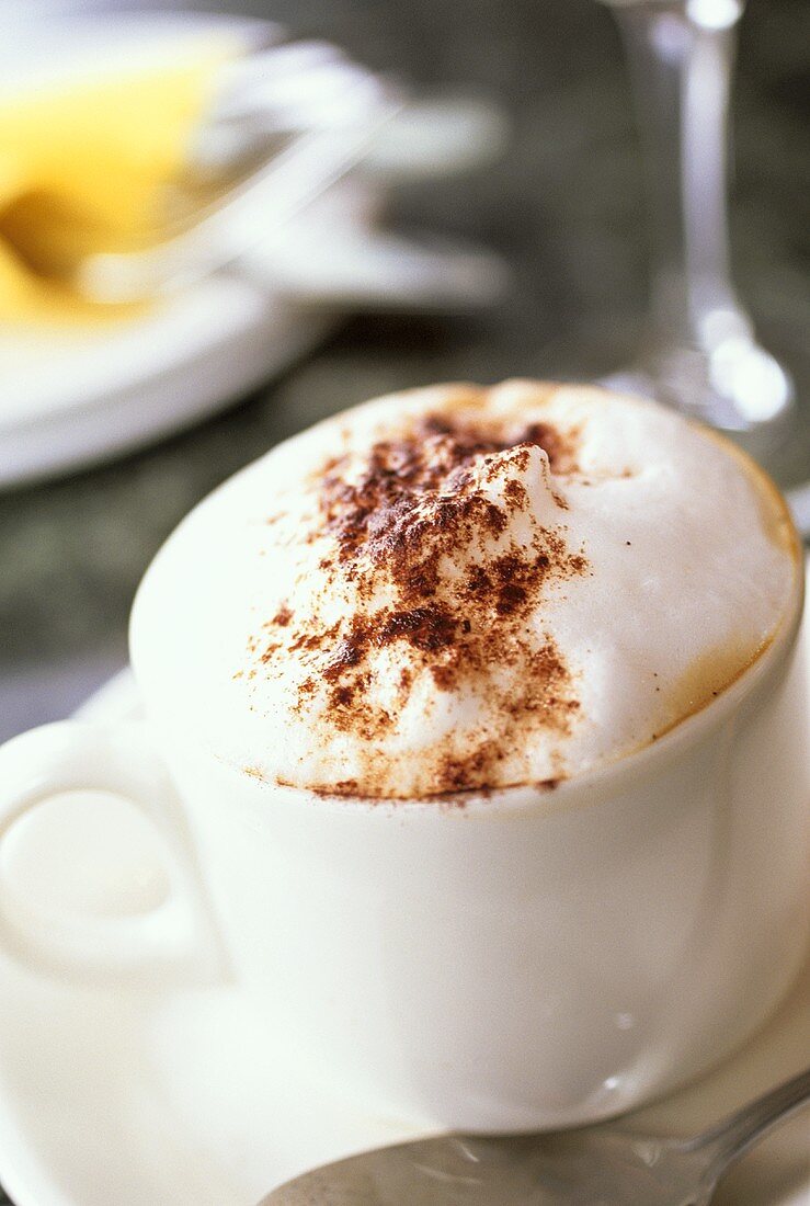 Cup of Frothy Cappuccino