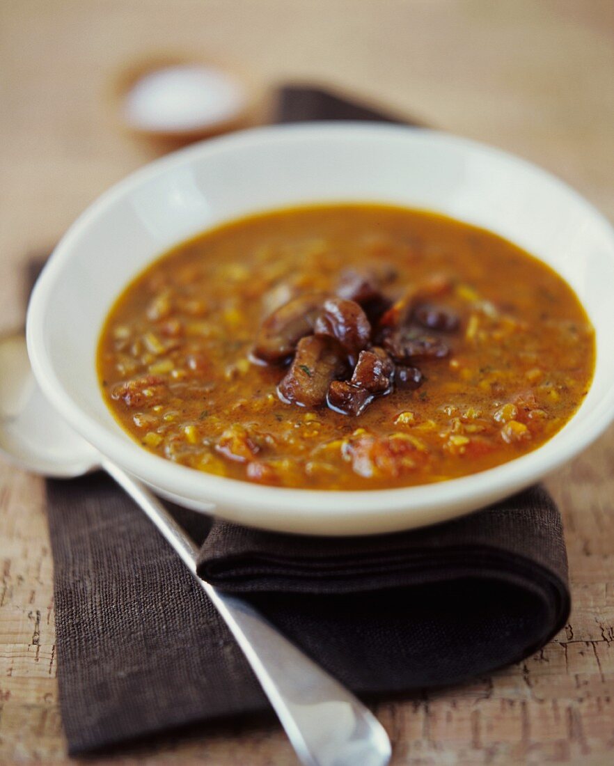 Würzige Maronensuppe