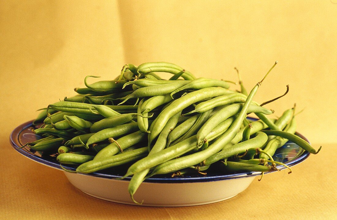 Green beans on a plate
