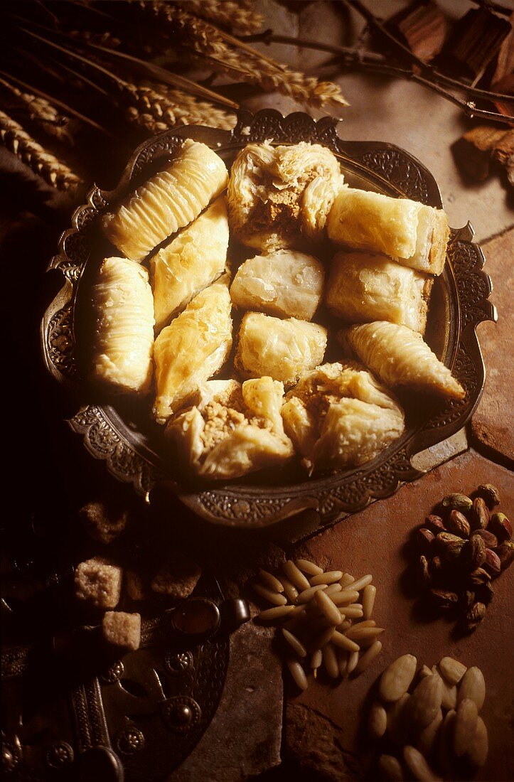 Puff pastries with various fillings