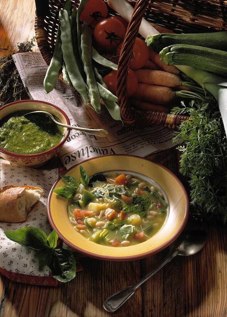 Pesto-Minestrone