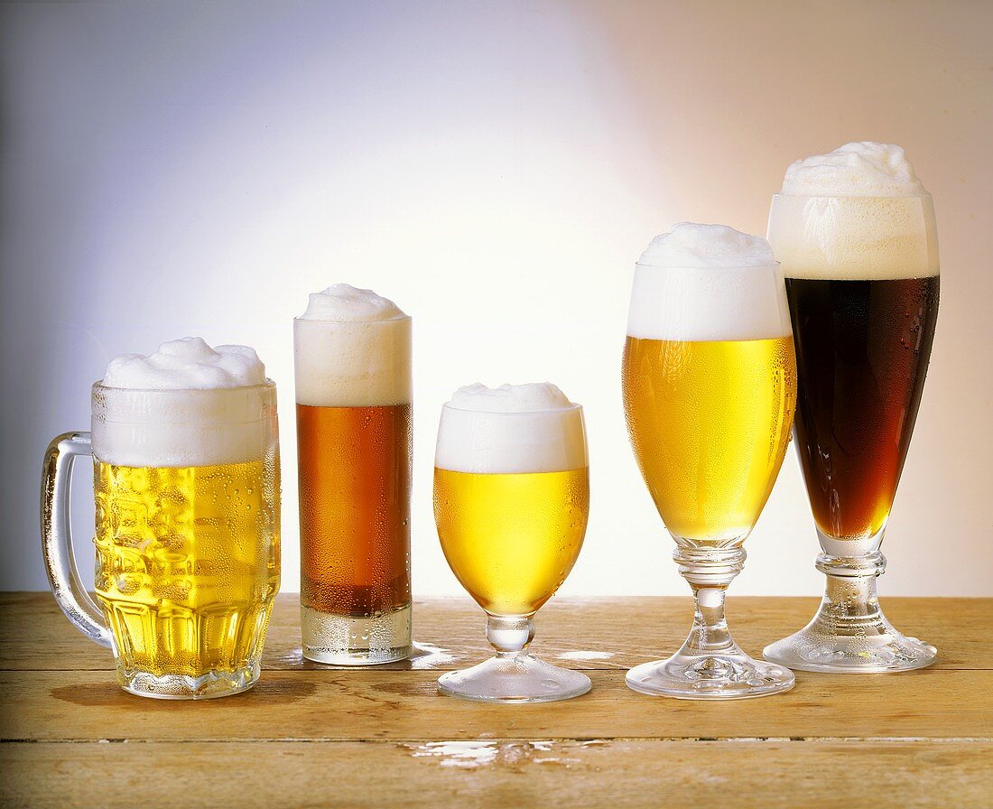 Export, Altbier, alkoholfreis Bier, Pils und Schwarzbier