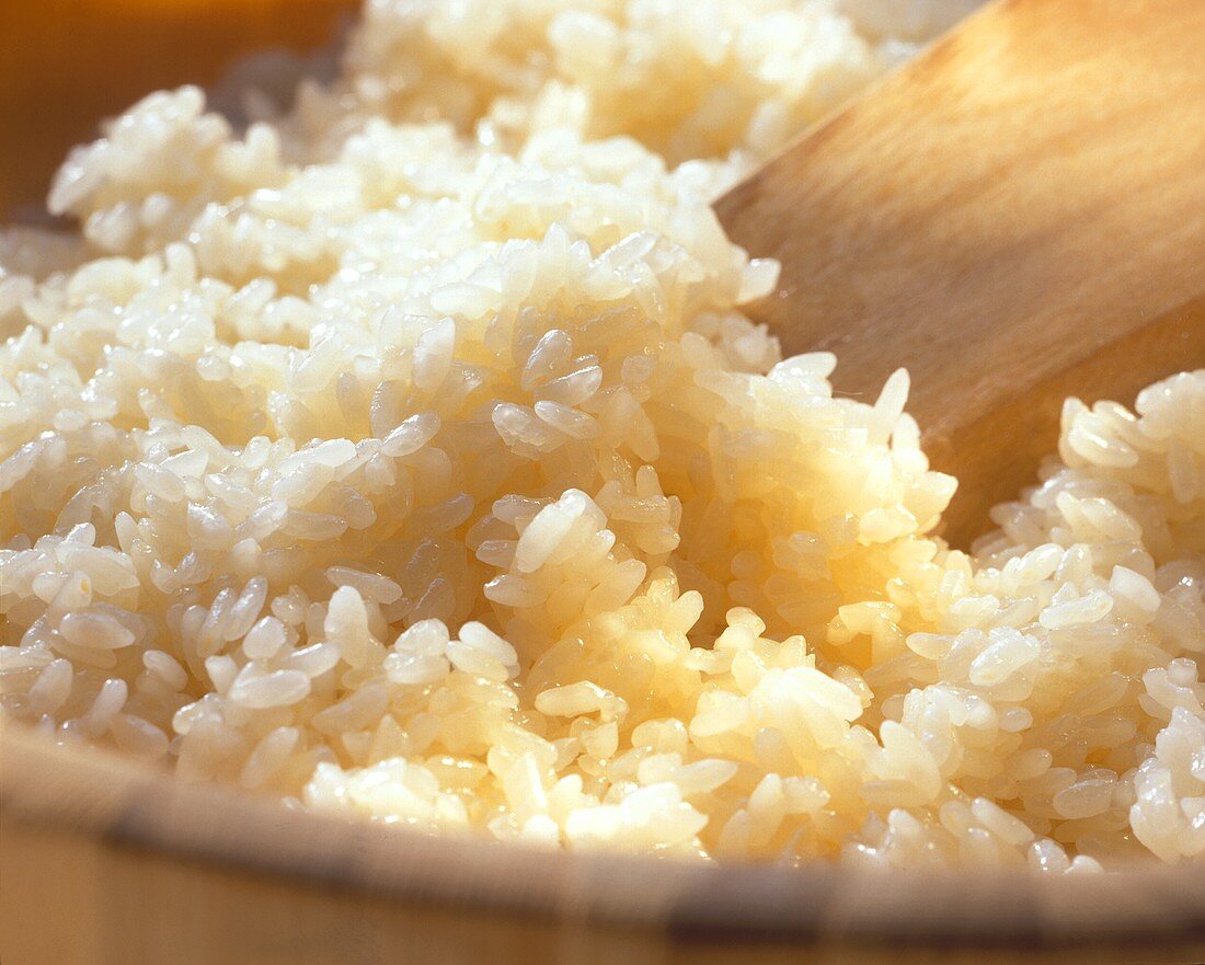 A dish of boiled rice