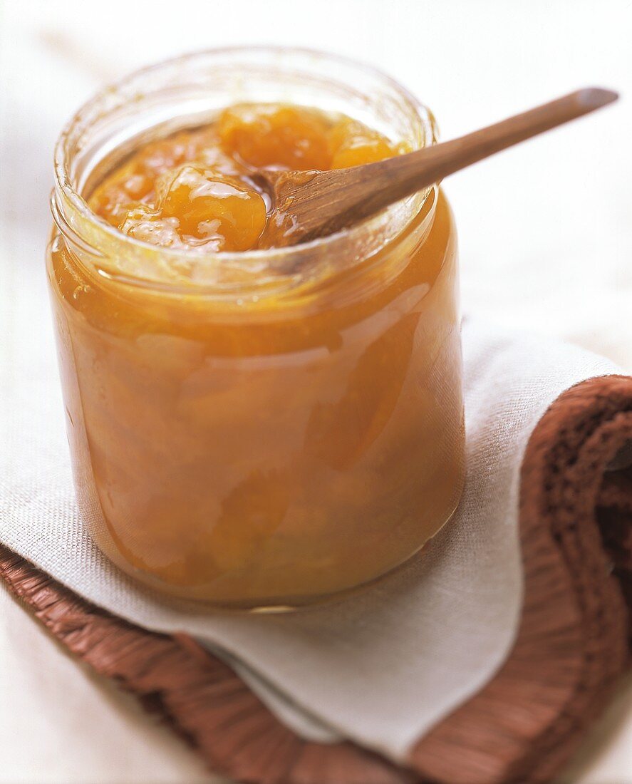 Home-made apricot jam