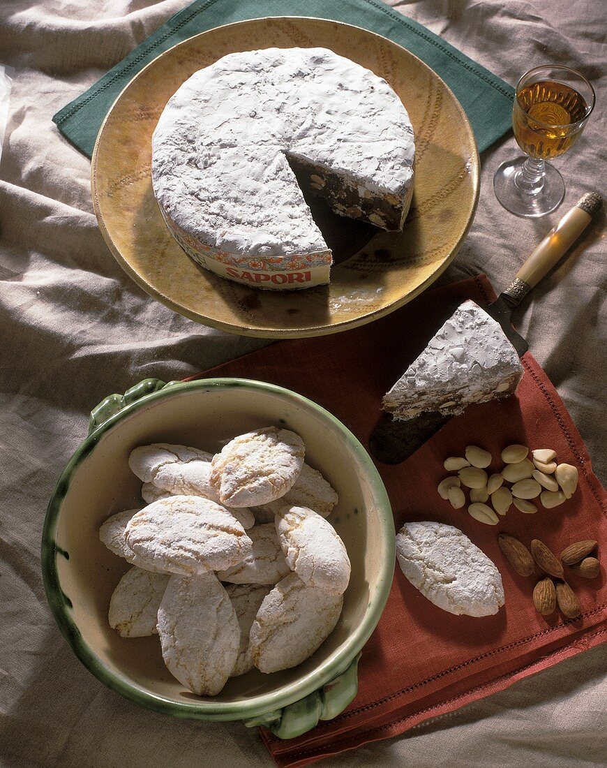 Panforte di Siena (fruit cake) & Ricciarelli (almond biscuits)