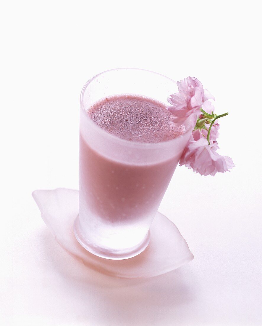 Morello cherry buttermilk shake