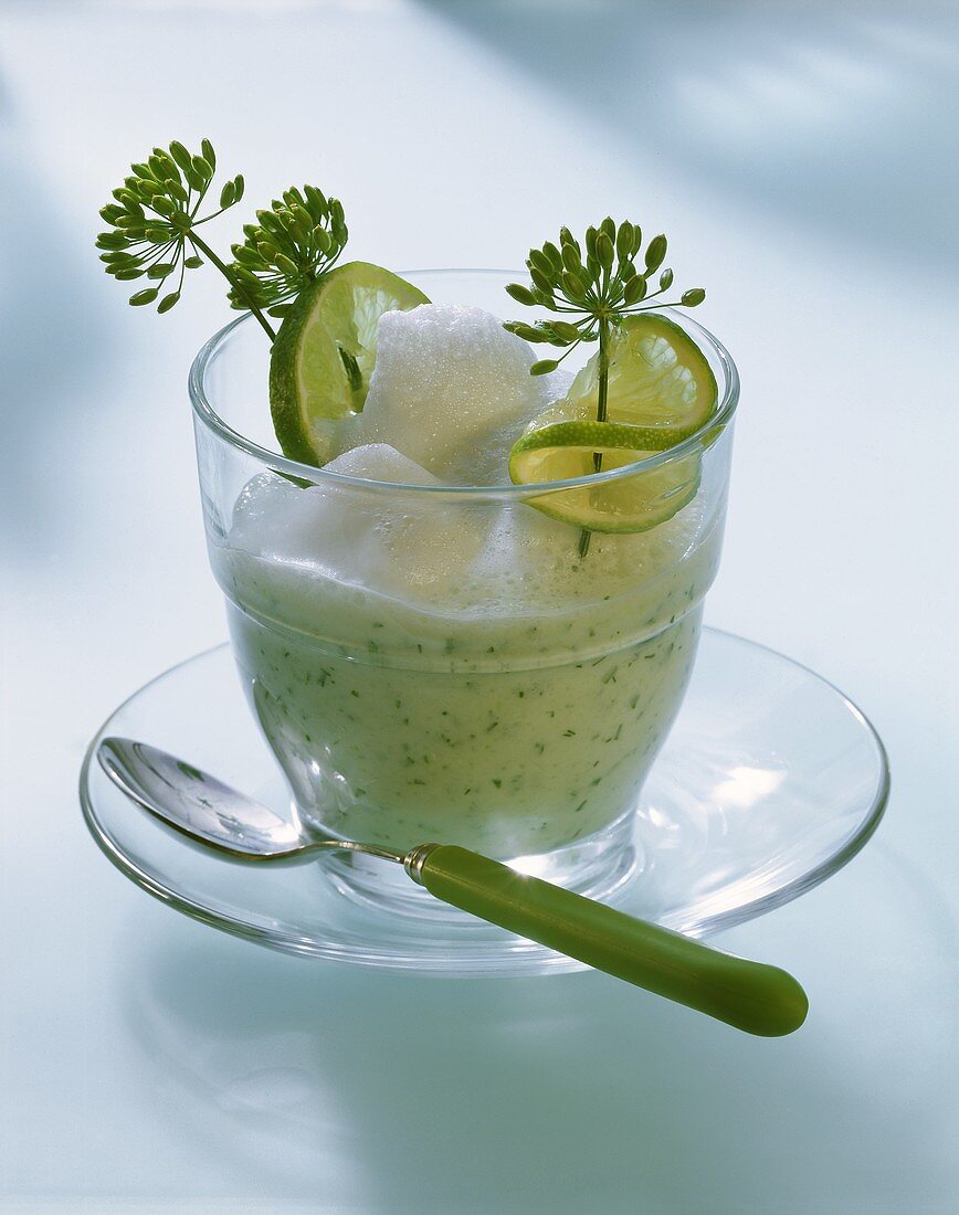 Cucumber and yoghurt cocktail