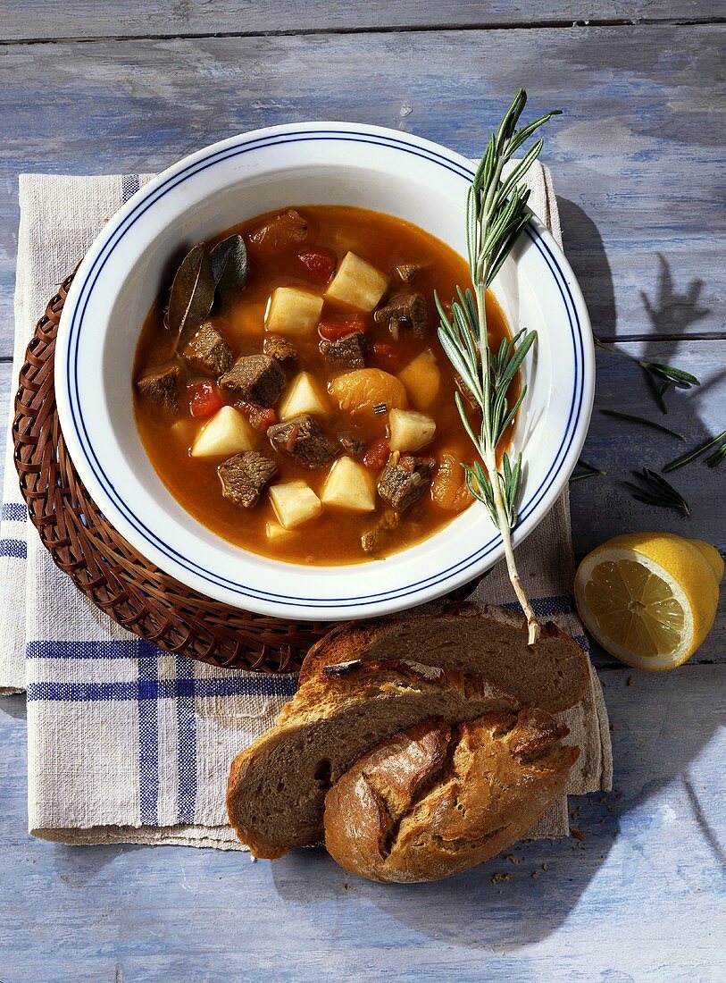 Celery stew with beef