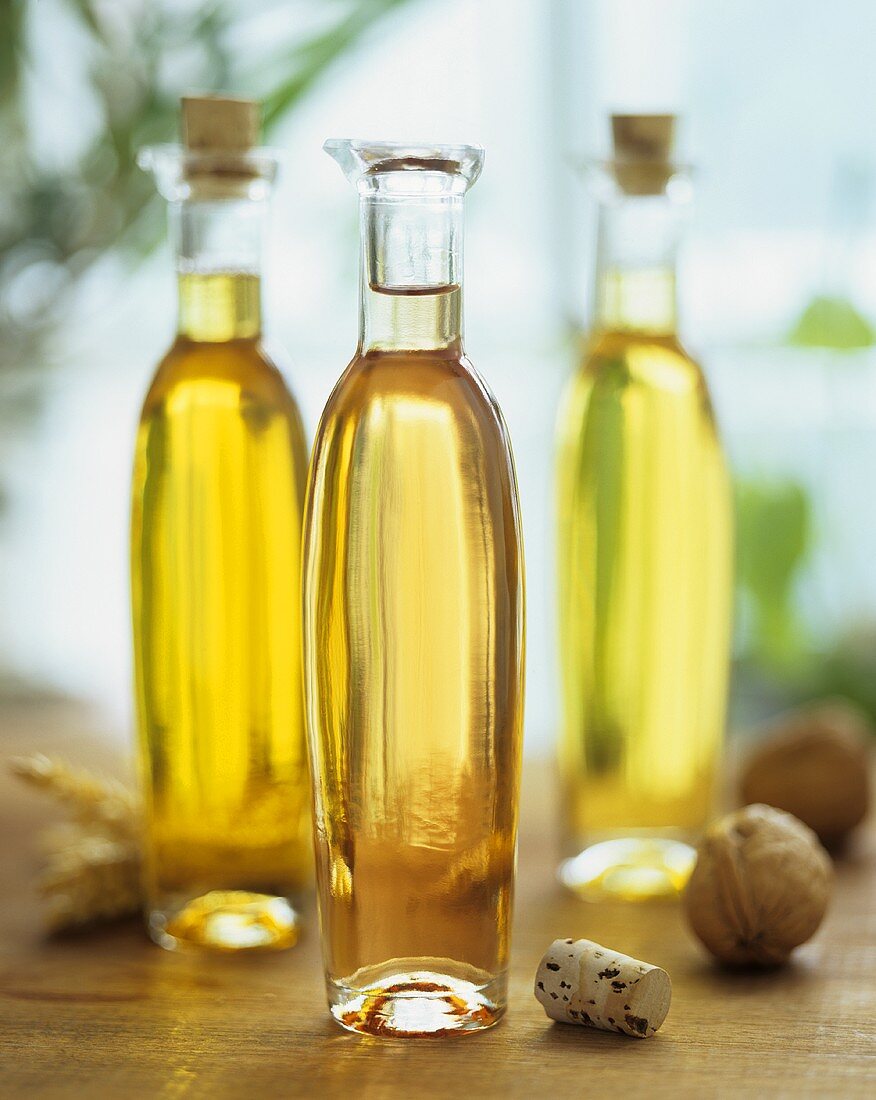 Wheatgerm oil, walnut oil and rapeseed oil