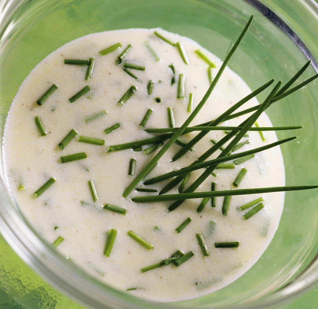 Yoghurt and chive dressing