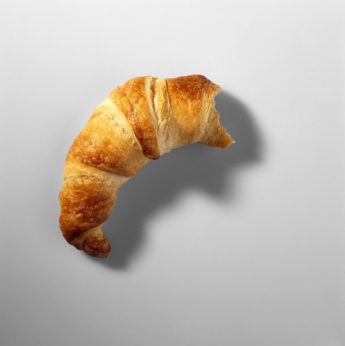 Croissant with a bite taken