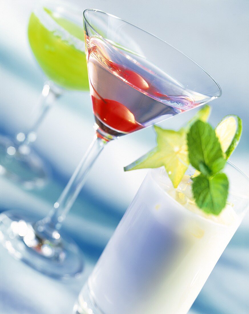 Sommerdrinks und Cocktail