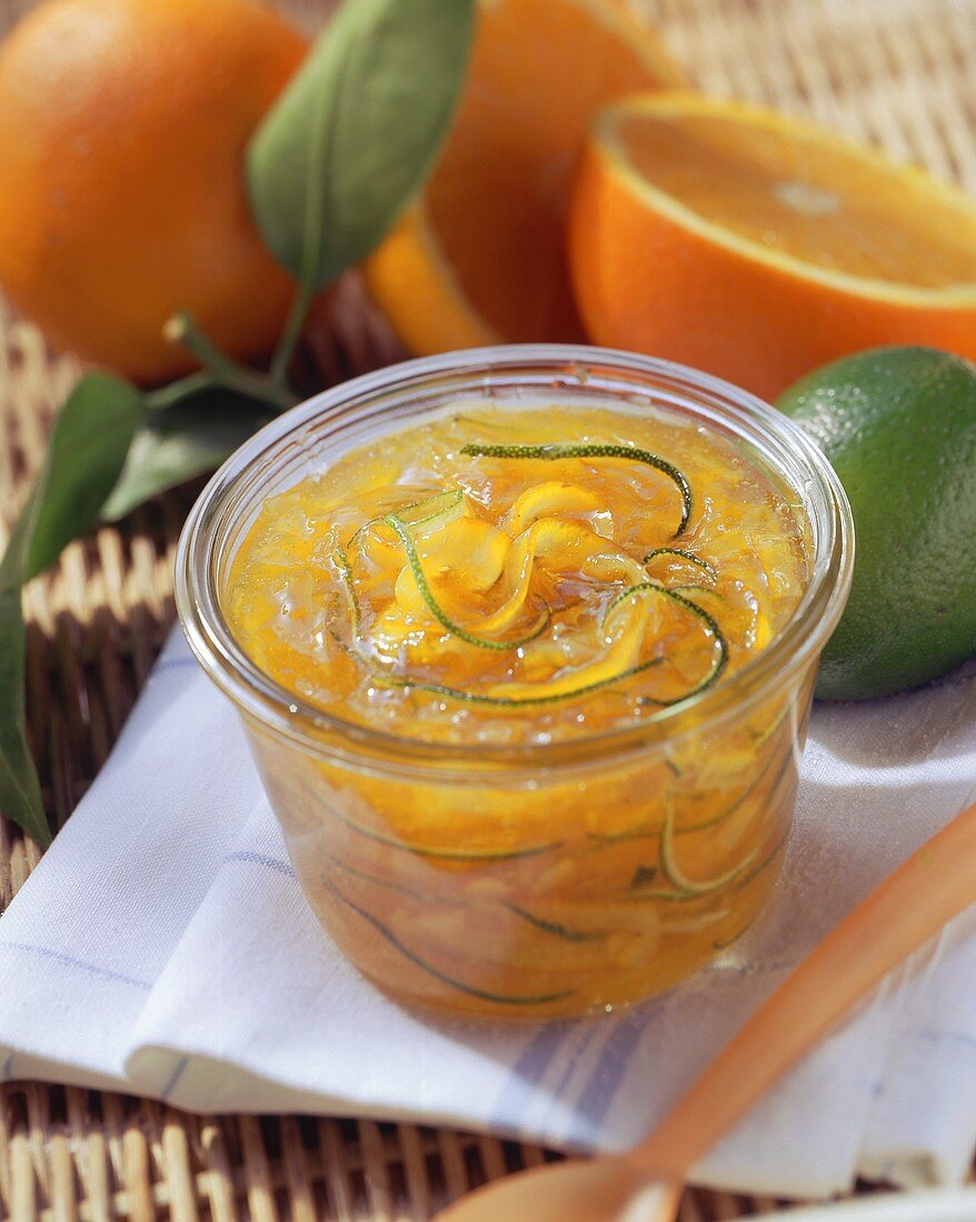 Orange and lime marmalade