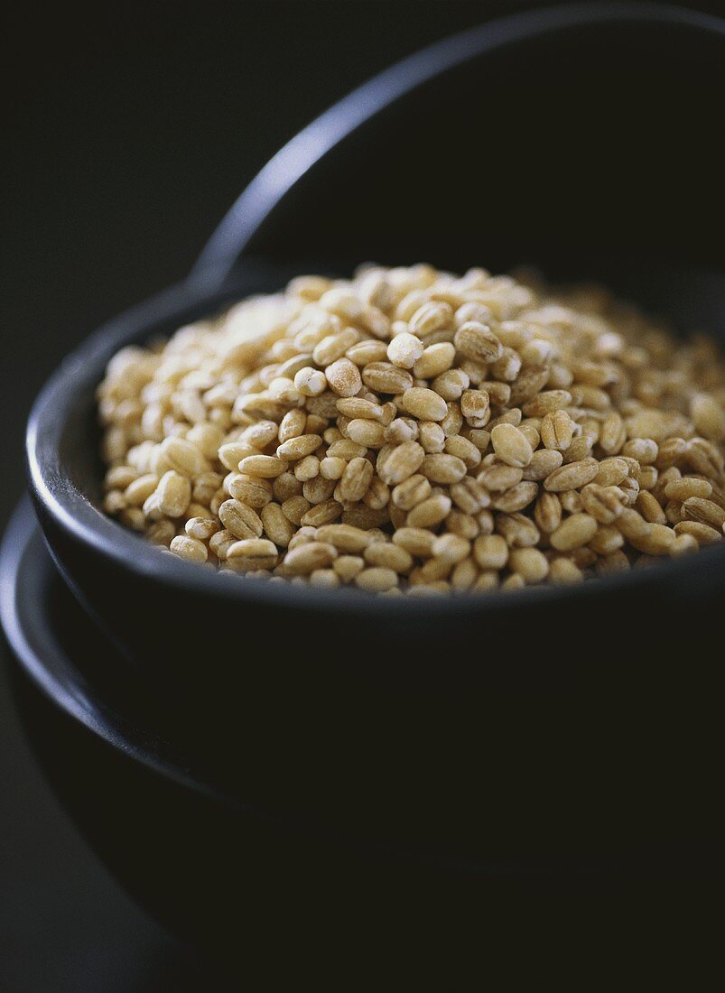 Barley in a bowl