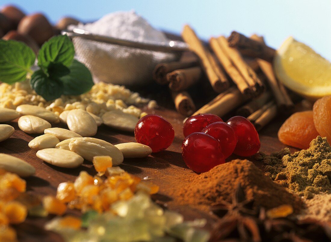 Ingredients for Christmas biscuits