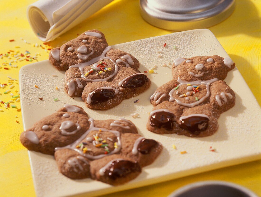Banana flavoured bear biscuits