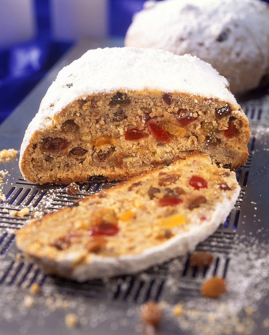 Sweet pastry fruit stollen 