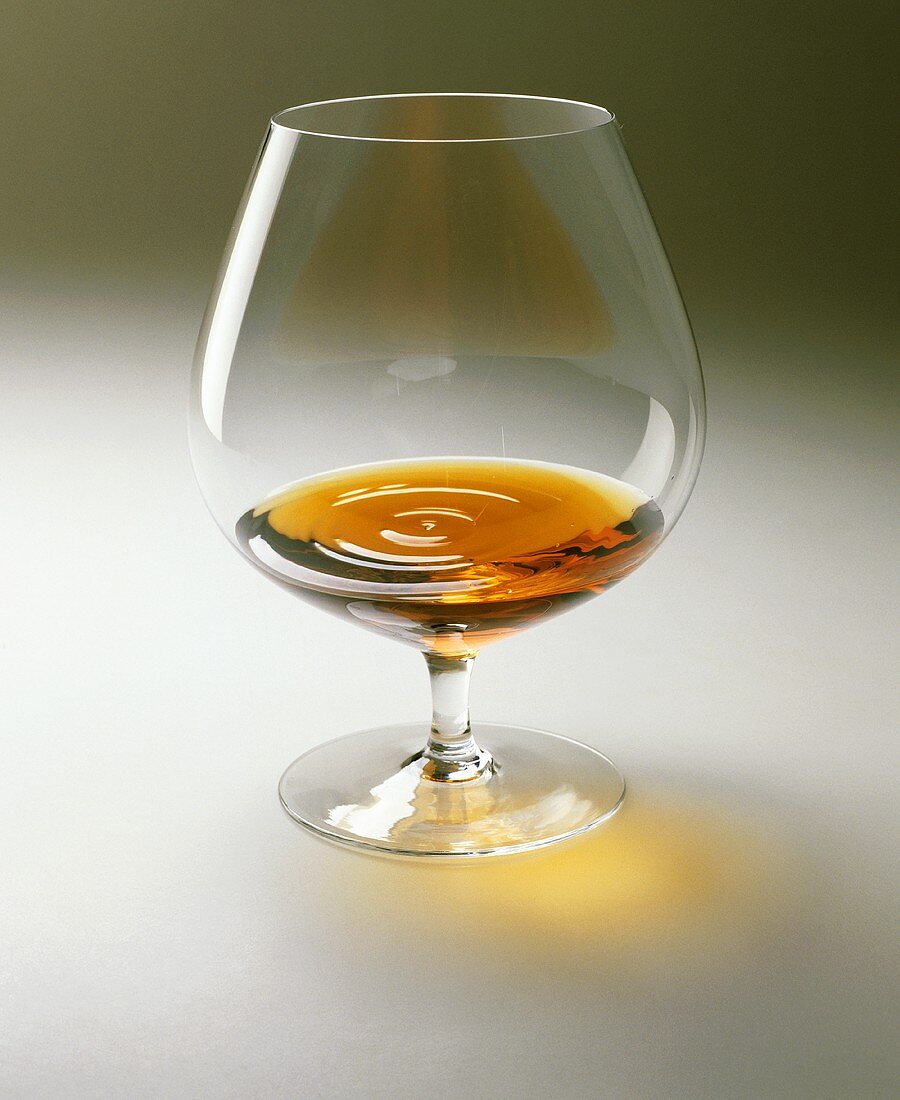 Brandy snifter with cognac