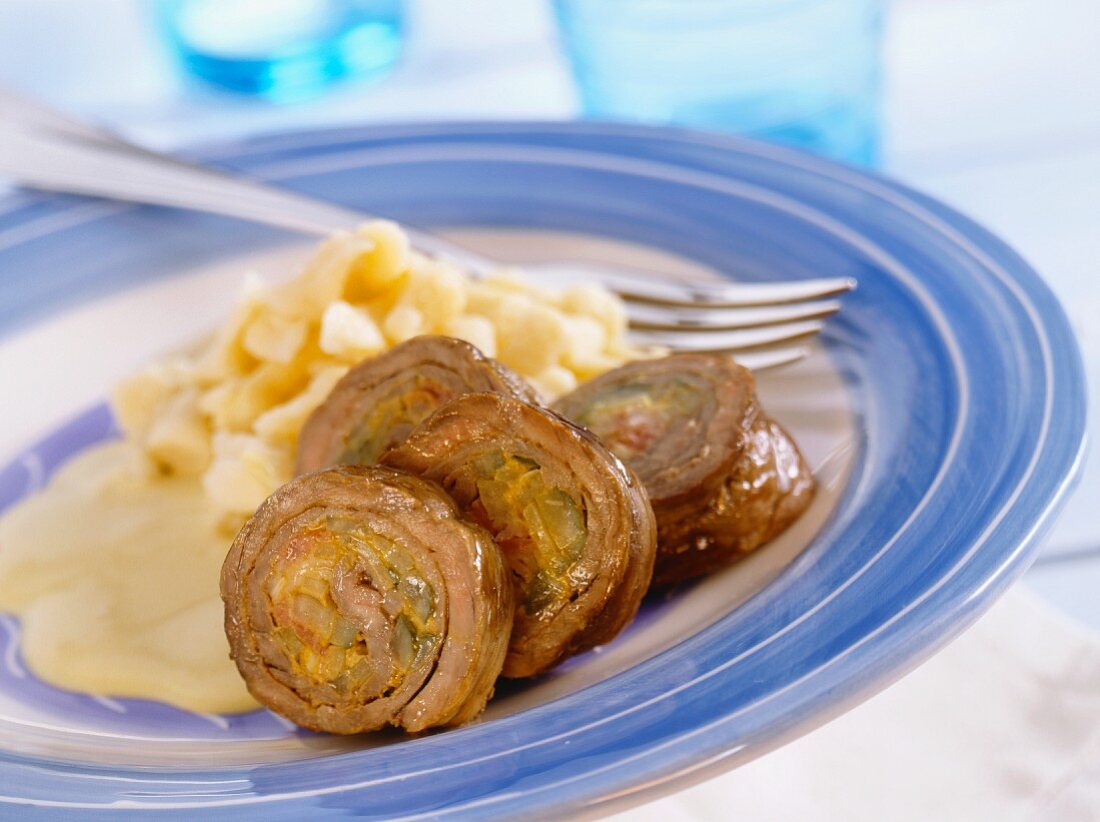 Stuffed rolled Slice of Beef