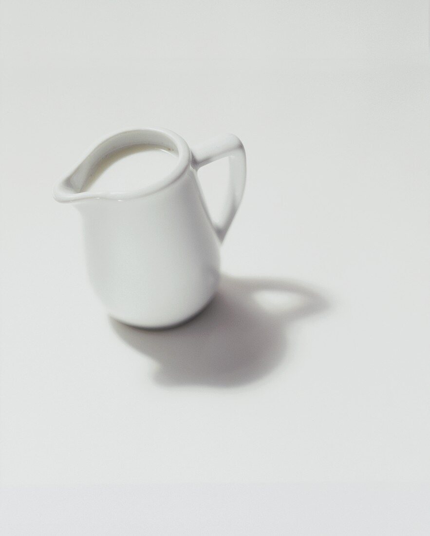 Coffee cream in a small jug